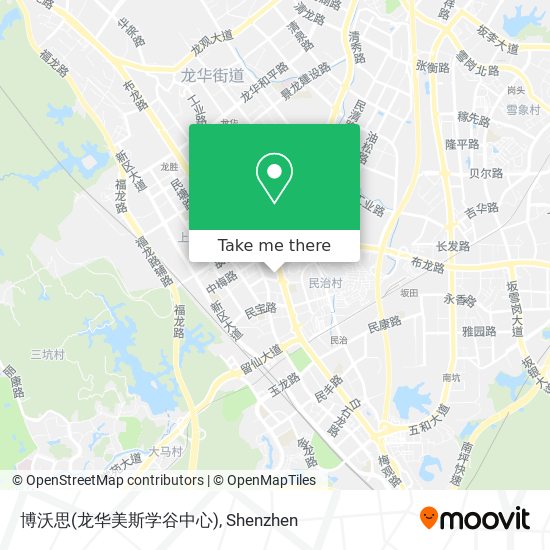 博沃思(龙华美斯学谷中心) map