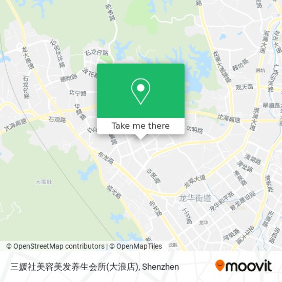 三媛社美容美发养生会所(大浪店) map