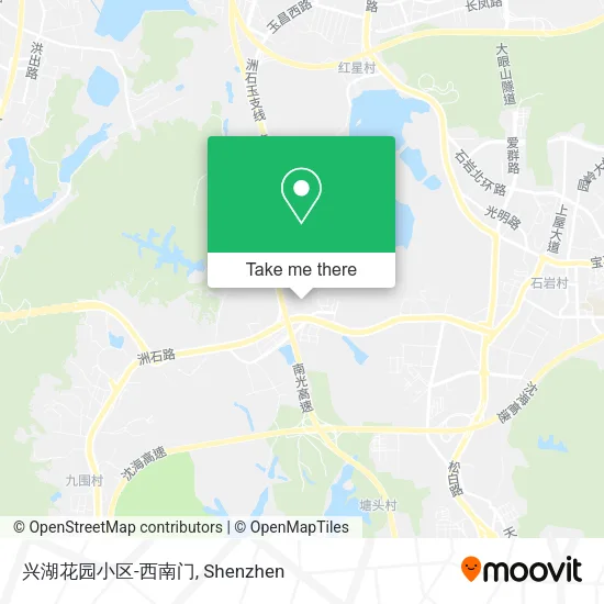 兴湖花园小区-西南门 map