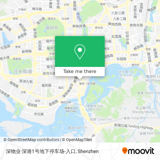 深物业·深港1号地下停车场-入口 map