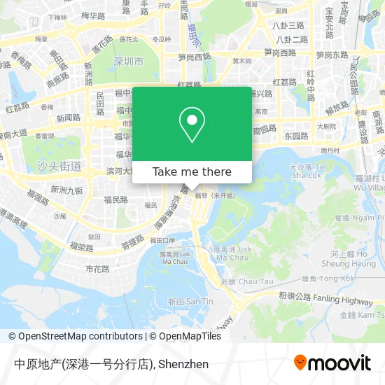 中原地产(深港一号分行店) map