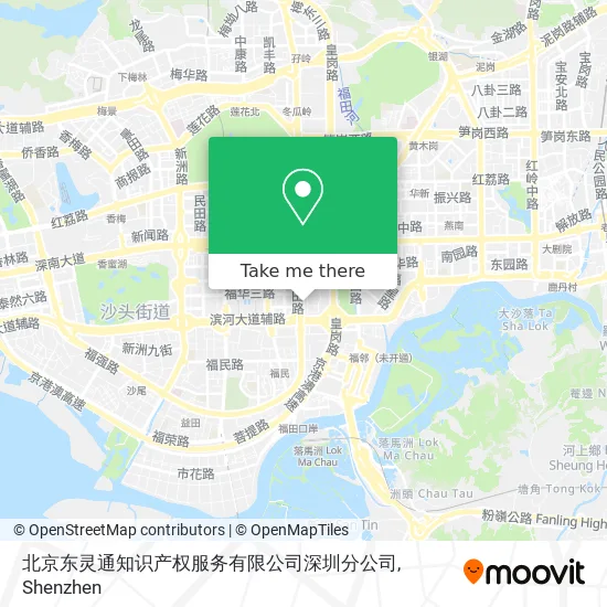 北京东灵通知识产权服务有限公司深圳分公司 map