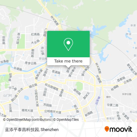 蓝添平泰昌科技园 map