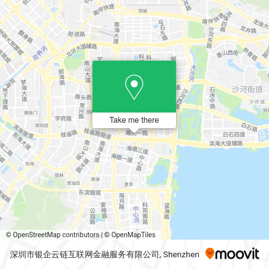 深圳市银企云链互联网金融服务有限公司 map