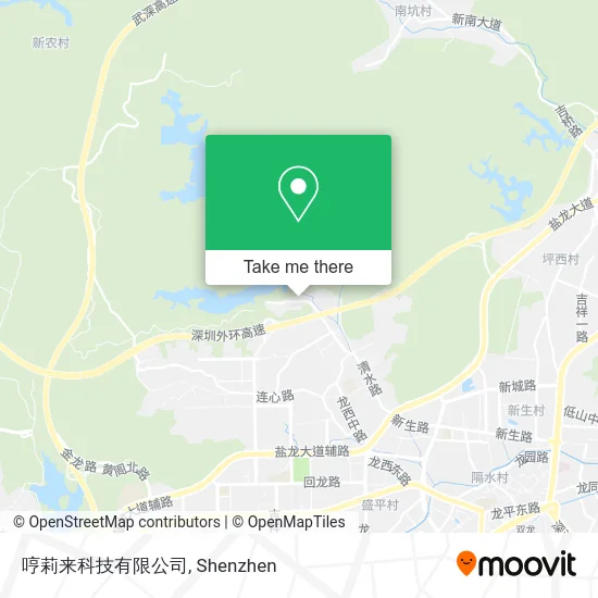 哼莉来科技有限公司 map