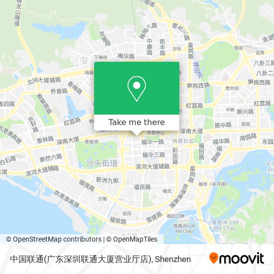 中国联通(广东深圳联通大厦营业厅店) map