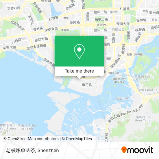 老枞峰单丛茶 map
