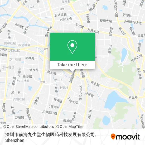 深圳市前海九生堂生物医药科技发展有限公司 map
