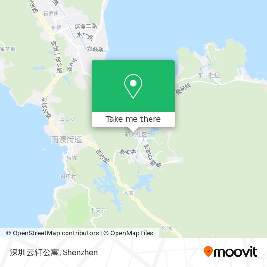 深圳云轩公寓 map