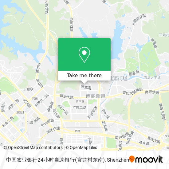 中国农业银行24小时自助银行(官龙村东南) map