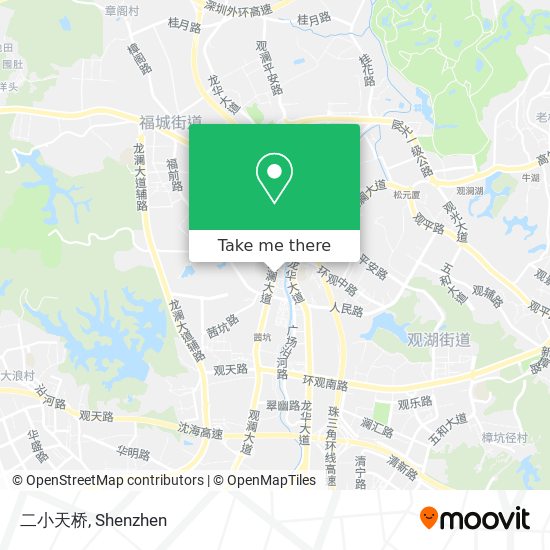 二小天桥 map