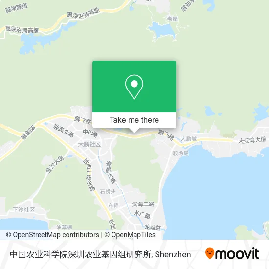 中国农业科学院深圳农业基因组研究所 map