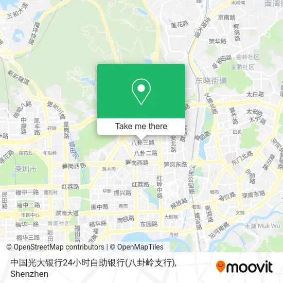 中国光大银行24小时自助银行(八卦岭支行) map