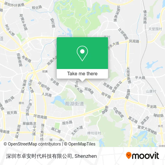深圳市卓安时代科技有限公司 map