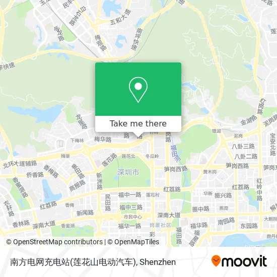 南方电网充电站(莲花山电动汽车) map