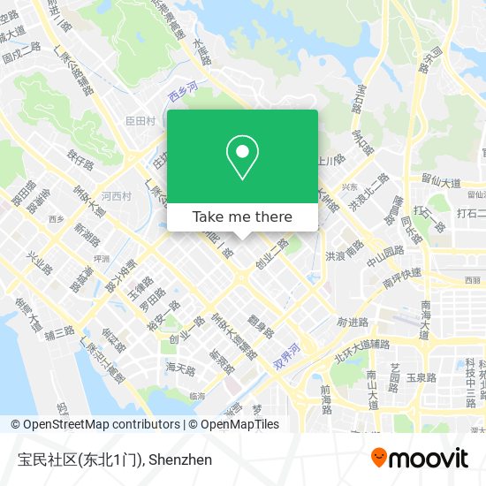 宝民社区(东北1门) map