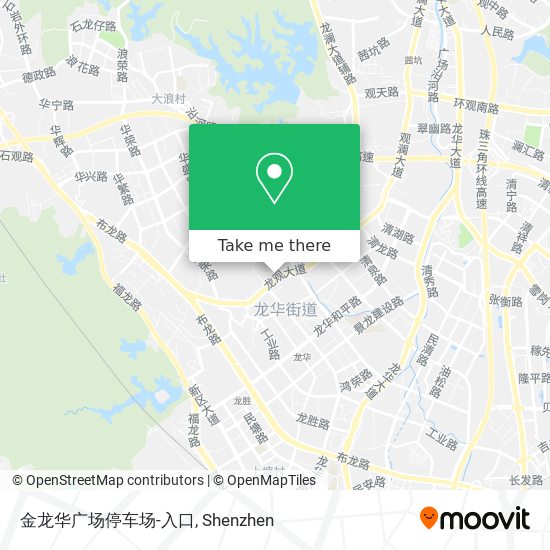 金龙华广场停车场-入口 map