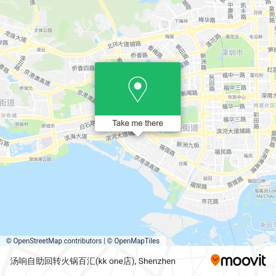 汤响自助回转火锅百汇(kk one店) map