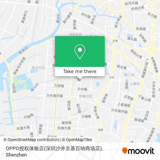 OPPO授权体验店(深圳沙井京基百纳商场店) map