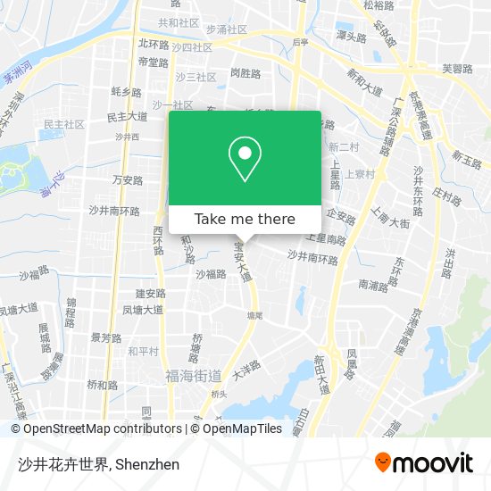 沙井花卉世界 map