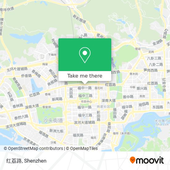 红荔路 map