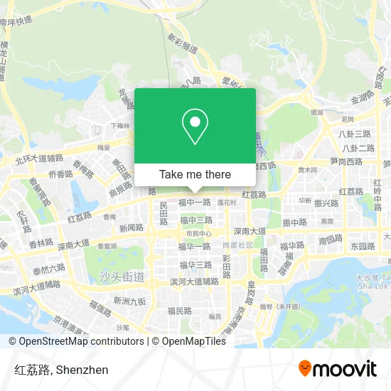 红荔路 map