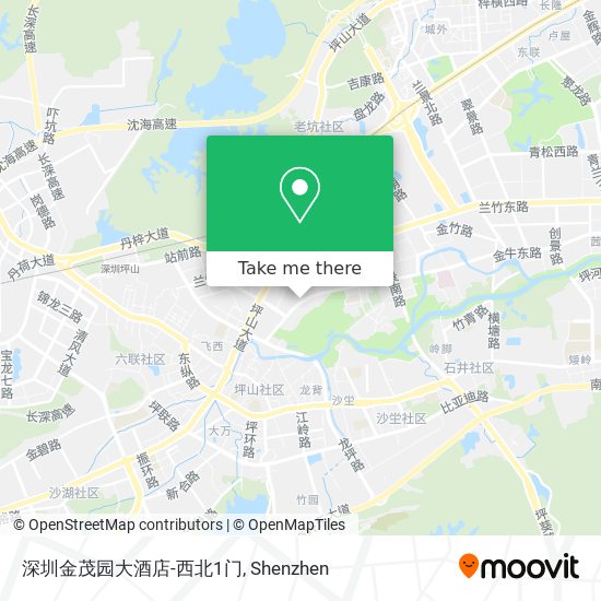 深圳金茂园大酒店-西北1门 map