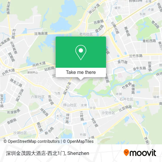 深圳金茂园大酒店-西北1门 map