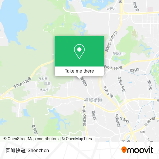 圆通快递 map