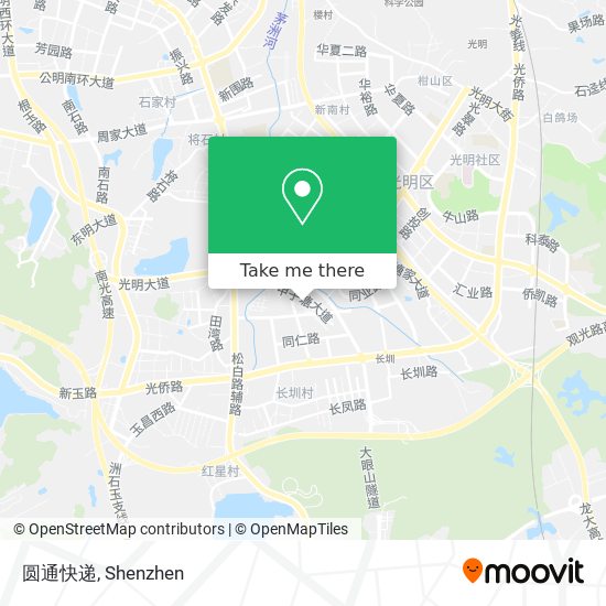圆通快递 map