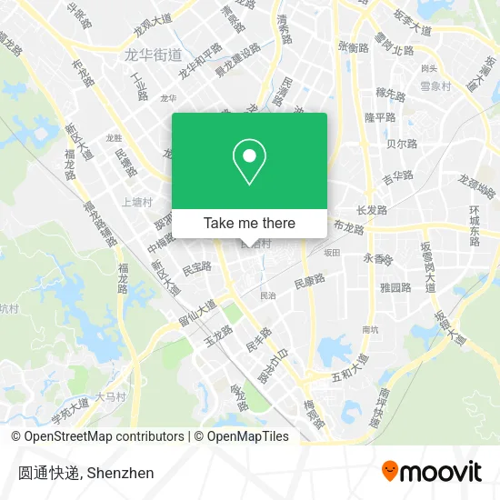 圆通快递 map