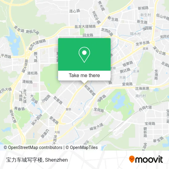 宝力车城写字楼 map