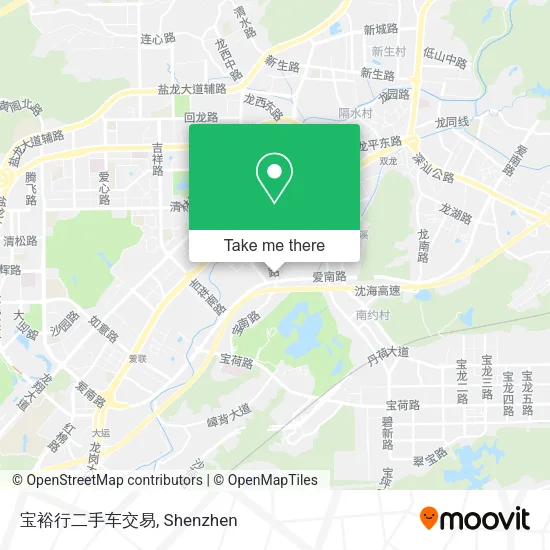 宝裕行二手车交易 map