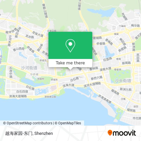 越海家园-东门 map