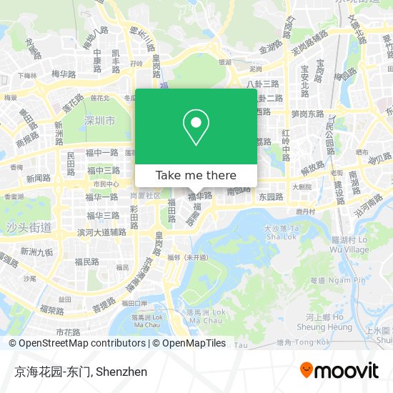京海花园-东门 map