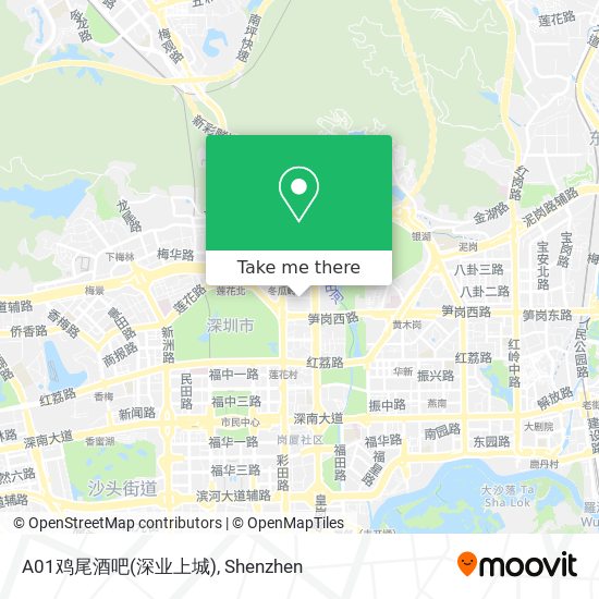 A01鸡尾酒吧(深业上城) map