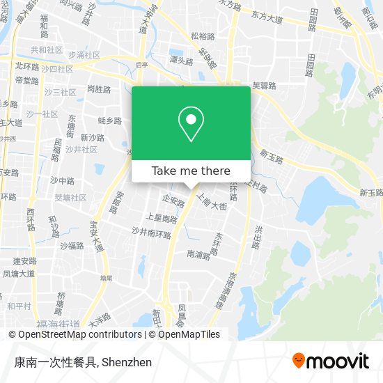 康南一次性餐具 map