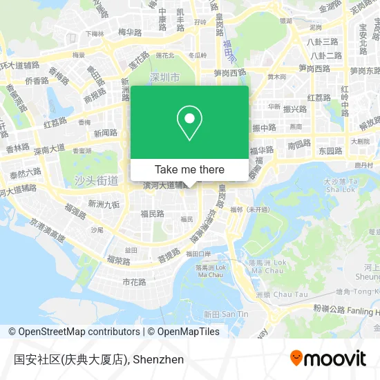 国安社区(庆典大厦店) map