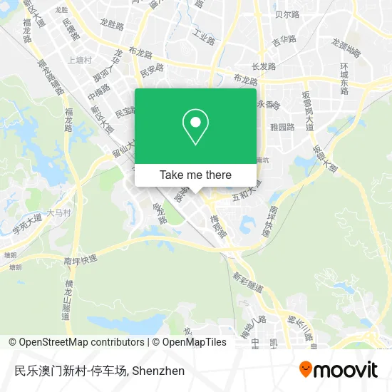 民乐澳门新村-停车场 map