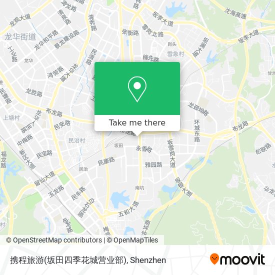携程旅游(坂田四季花城营业部) map