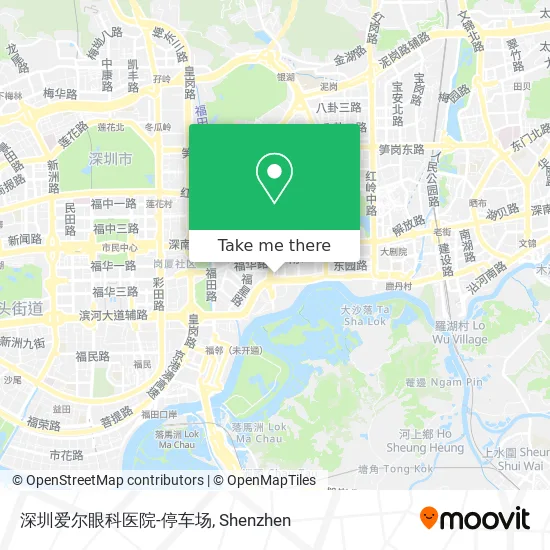 深圳爱尔眼科医院-停车场 map