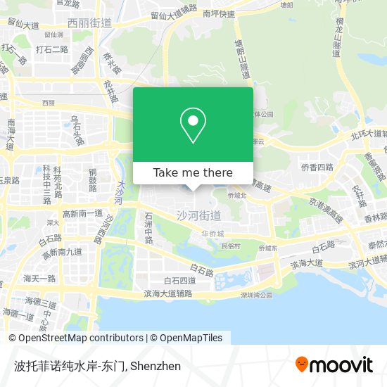 波托菲诺纯水岸-东门 map
