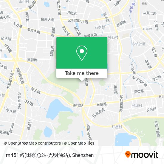 m451路(田寮总站-光明油站) map