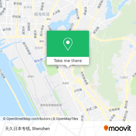 天久日本专线 map