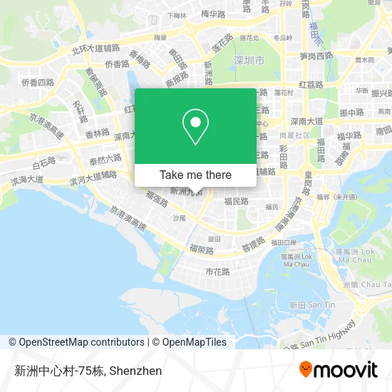 新洲中心村-75栋 map