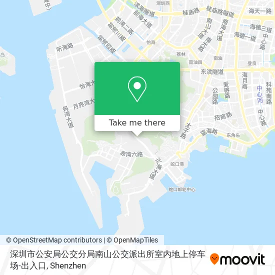 深圳市公安局公交分局南山公交派出所室内地上停车场-出入口 map
