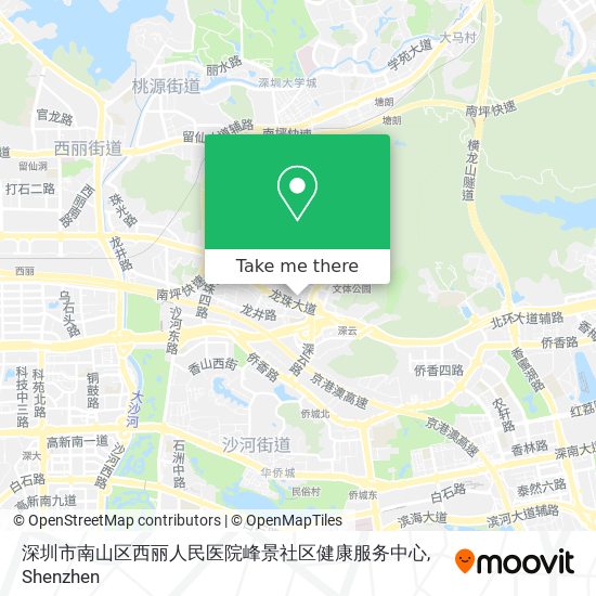 深圳市南山区西丽人民医院峰景社区健康服务中心 map