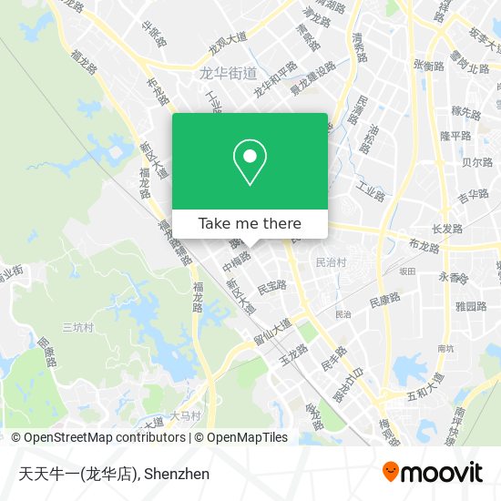 天天牛一(龙华店) map