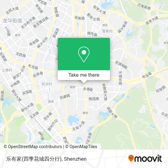 乐有家(四季花城四分行) map