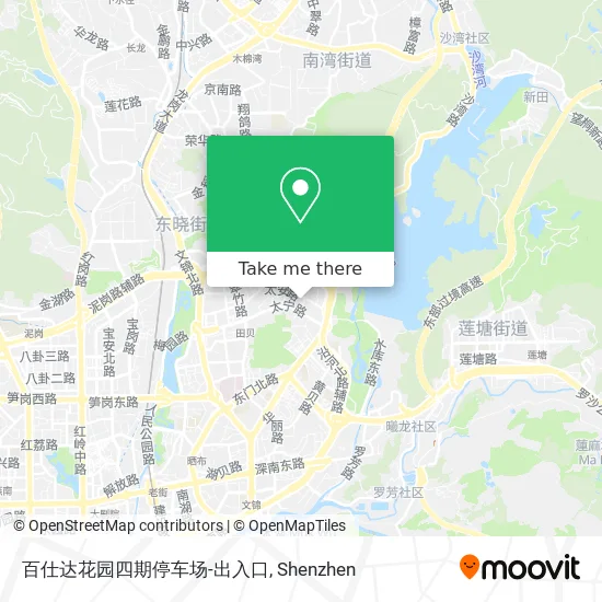 百仕达花园四期停车场-出入口 map